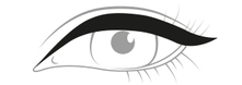 Vista inicial del diseño: Eyeliner grueso