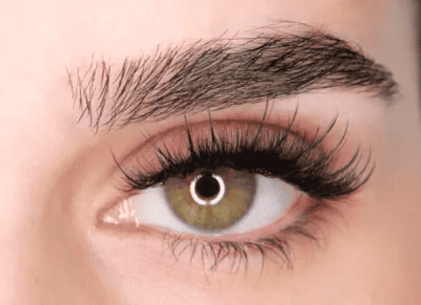 Resultado final del diseño: Eyeliner entre-pestañas